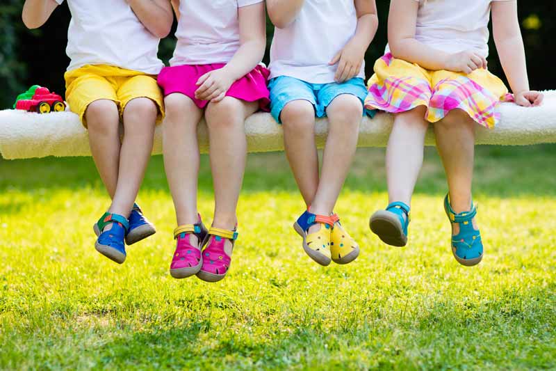 Girls' Shoe Size by Age Chart